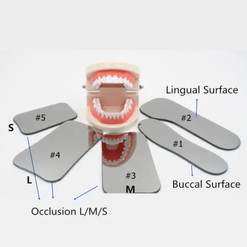 

2Pcs Dental Orthodontic Photo Mirror Intra Oral Mouth Mirrors Glass Double Sides