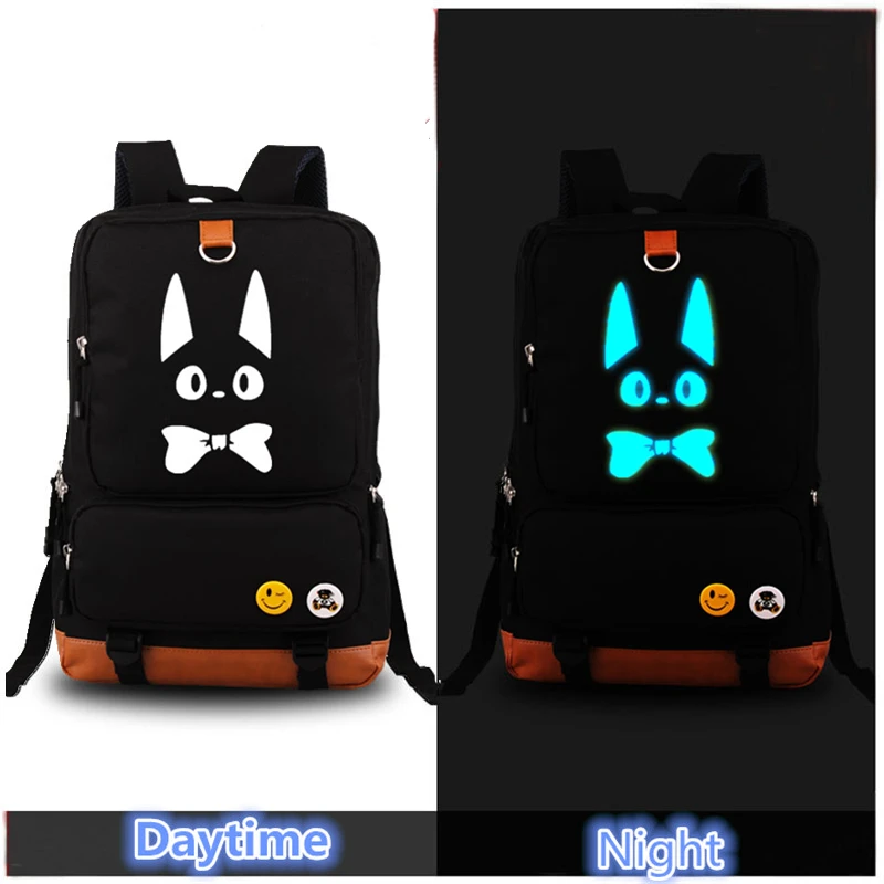 Кики Услуги черная кошка рюкзак сумка игры студентов книга дорожная для ноутбука