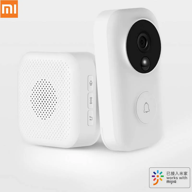 Xiaomi Zero AI распознавание лица 720P ИК ночного видения видео дверной звонок набор обнаружения движения SMS Push домофон Облачное хранилище