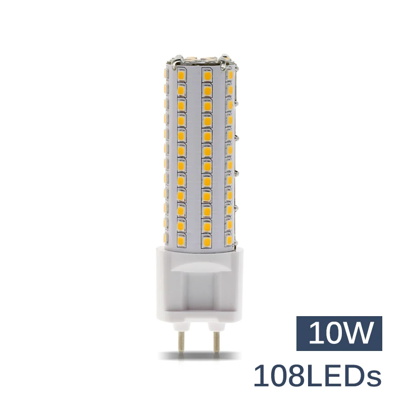 10W 108LEDs G12 светодиодный светильник 110 В 220 В 10 Вт 12 Вт 15 Вт SMD2835 высокой яркости светодиодный светильник для кукурузы Энергосберегающие лампы для домашнего освещения - Испускаемый цвет: 10W 108LEDs