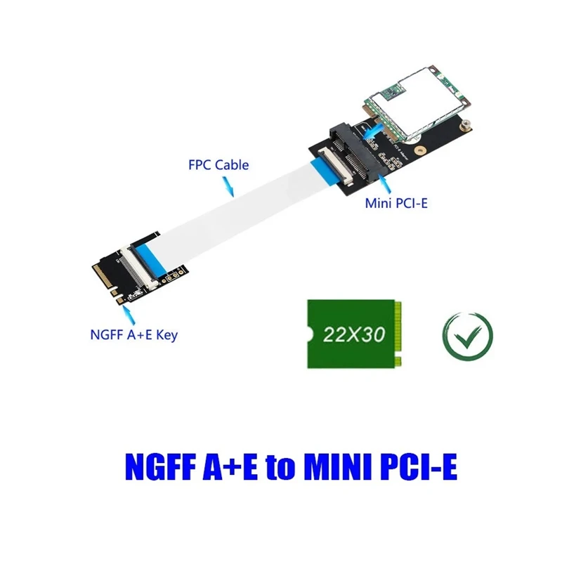 NGFF A + E к Mini PCI-E адаптер M.2 WIFI плата конвертер для половины размера и полный размер