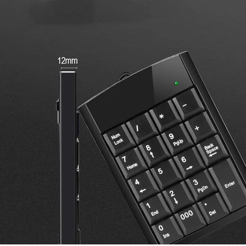 Проводная цифровая клавиатура Mini Slim USB 19 клавиш 000 для учёта банковских бумаг Android