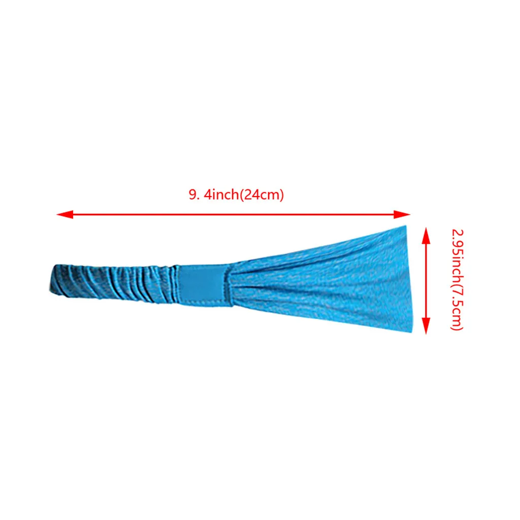 

3PC Sweatband for Adult Elastic Sport Hairbands Head Band Yoga Headbands Headwear Headwrap Sports Hair Accessories Safety Band