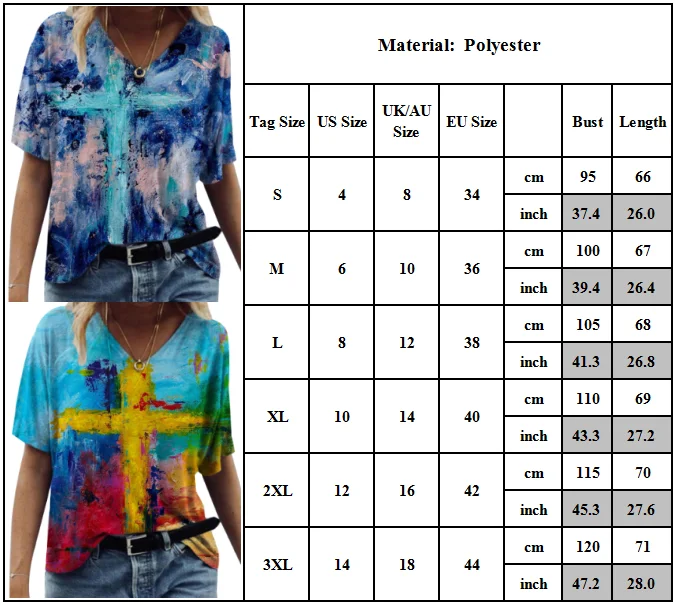 

VICABO Womens Tshirts Short Sleeve Printed T-shirt 2021 Summer V Neck Loose Basic Tee Women Tops