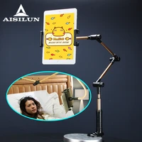 long arm tablet phone stand holder 4 to 12 inch lazy bed desk phone tablet support mount 360 degree clip bracket for ipad iphone