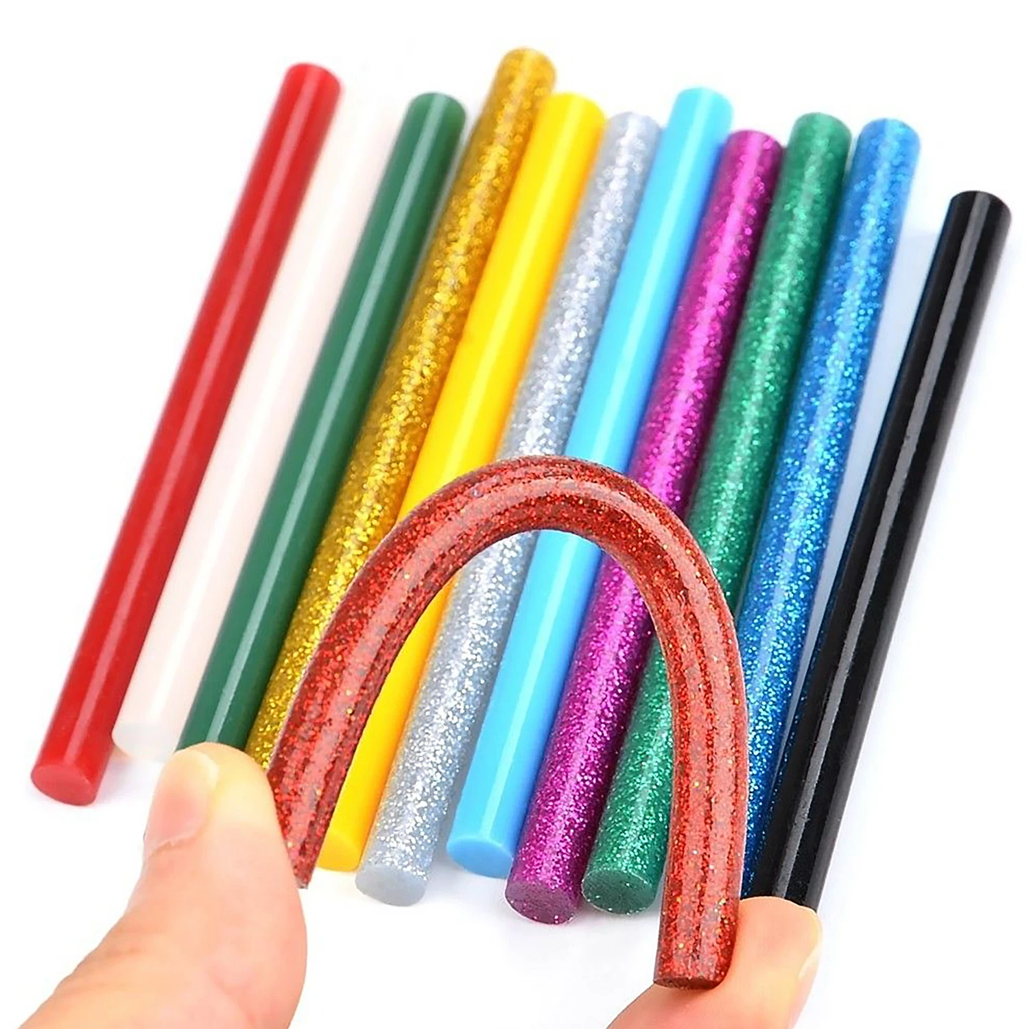 60 шт. Ассорти флюоресцентные Цвета Блеск высокотемпературный термоплавкий клей