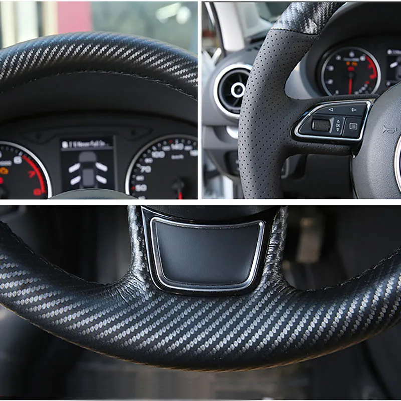 Чехол для руля Audi A1 A3 A4 B8 A5 A6 C7 A7 A8 D4 Q3 Q5|Чехлы на руль| |