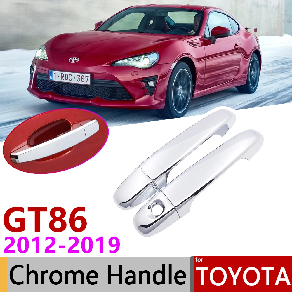 Для Toyota 86 GT86 FT86 2012 ~ 2019 хромированные дверные ручки крышки наклейки на автомобиль