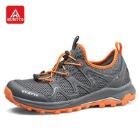 humtto outdoor hiking shoes men trekking shoes lace up tourism camping climbing jogging summer sport hunting sneakers for mens