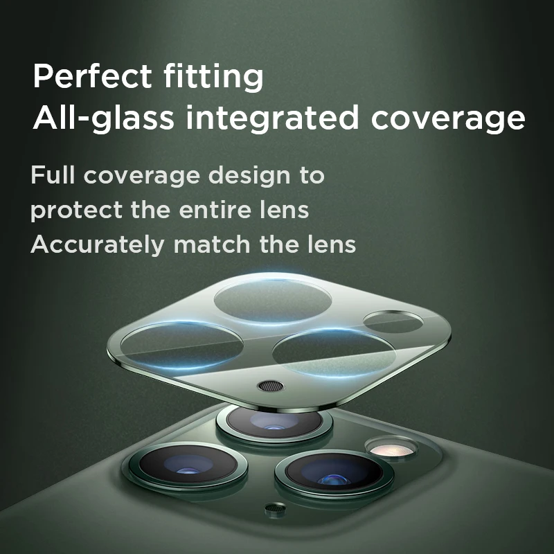 

2pc Back Camera Lens Screen Protector For iPhone 11 Pro Camera Protector Tempered Glass For iPhone 11 Pro Max official color