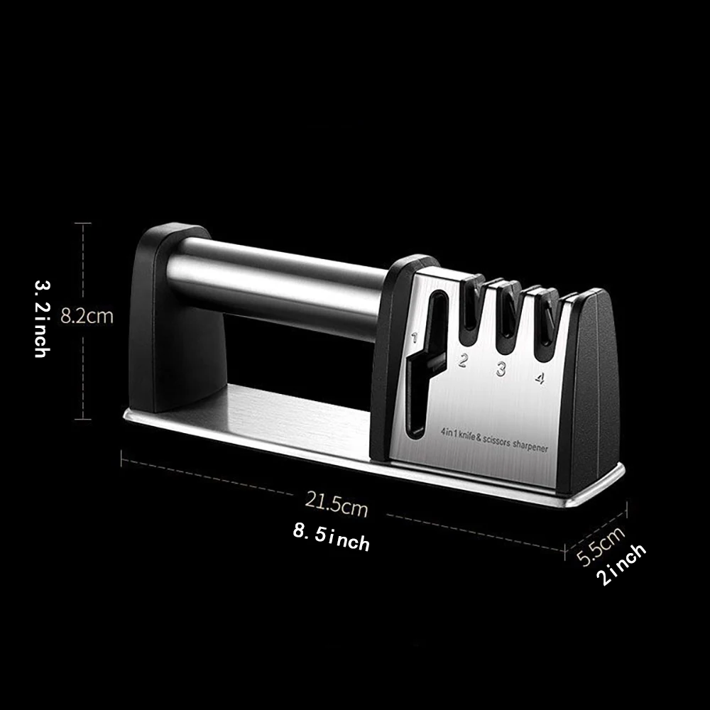 4 этапа точилка для ножей Кухонные ножи Точильщик Алмазный керамический камень