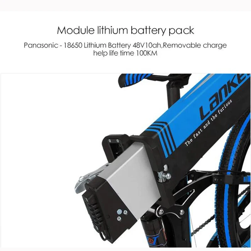 26 &quotскладной велосипед со скрытой батареей 48V 400W с Eletric E Smart Mountain складной