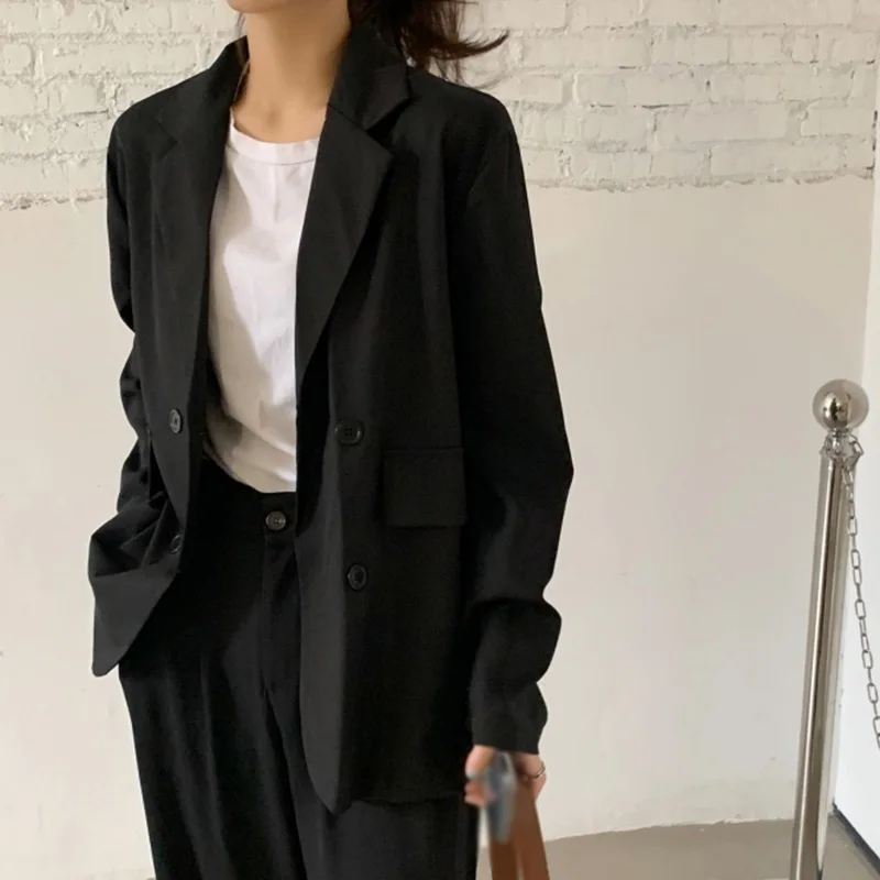 

Spring Thin Drape Loose Mid-length Popular Long-sleeved Suit Jacket Women