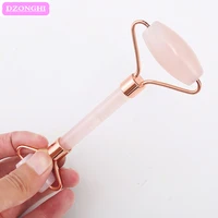 jade roller facial massage rose quartz natural stone crystal lifting wrinkle double chin makeup remover beauty health slimming