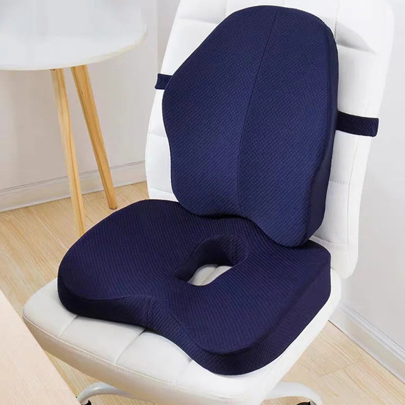 

Memory Foam Seat Cushion Orthopedic Pillow Office Chair Cushion Lumbar Cushions Car Seat Butt Hemorrhoid Coccyx Vertebra Sets