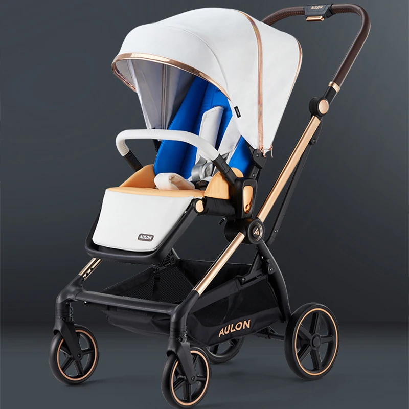 Детская коляска AULON Rainbow двусторонняя высокий Ландшафтный Легкий складной зонт с