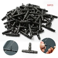 50 pcs irrigation 47 mm tee connector 14 inch hose garden lawn watering irrigation connector 47 mm hose connector