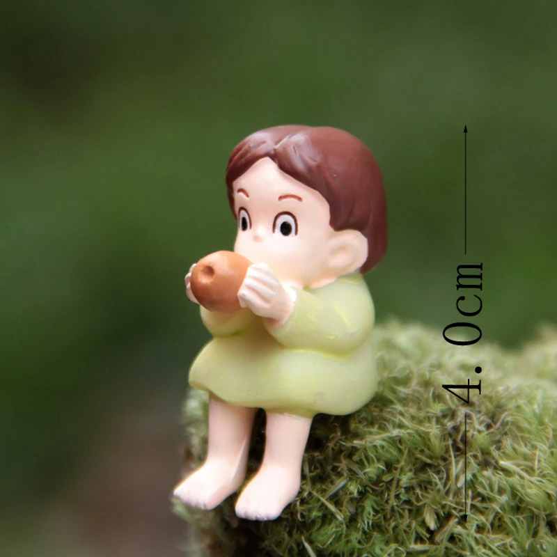 Kawaii Totoro игрушки Miyazaki Hayao My neighter Satsuki Mei деревянная Сова ПВХ фигурка Коллекционная