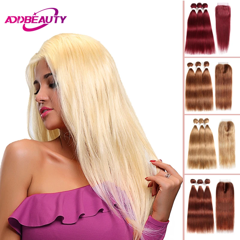 Человеческие волосы в пучке с 4x4 кружевной застежкой бразильские прямые Remy 13x4