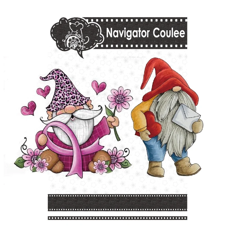 

Gnome День Святого Валентина сердце любовь буква карлик Новый die dies2021 лайер металлическая фотоальбом Декор diy открытка