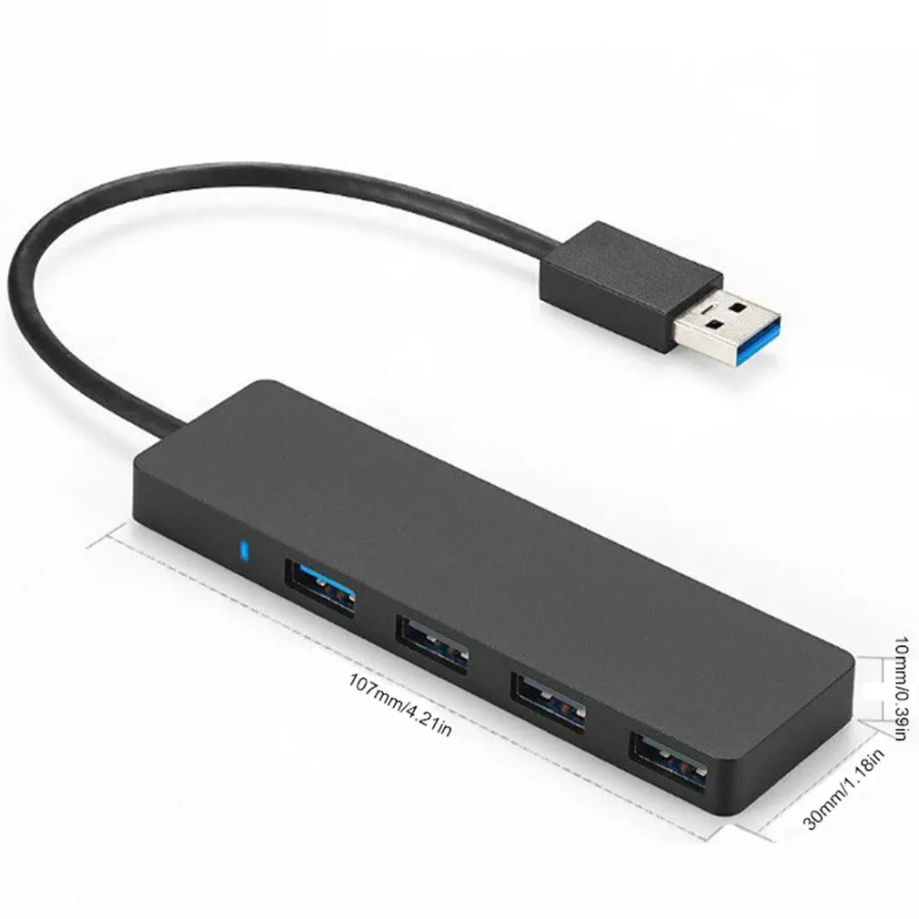 

Lightweight Practical USB3.0 HUB High-speed 3.0 Splitter One Drag Four Usb Splitter Ultra-thin Usb2.0 Hub