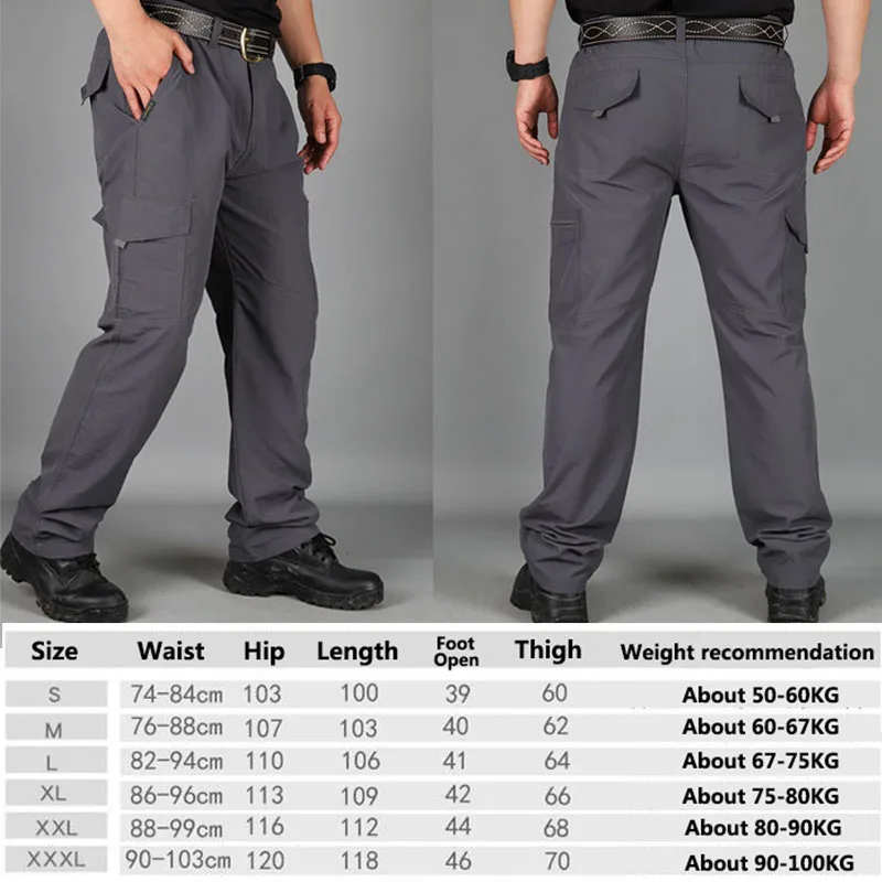 Мужские уличные городские тактические брюки водонепроницаемые быстросохнущие