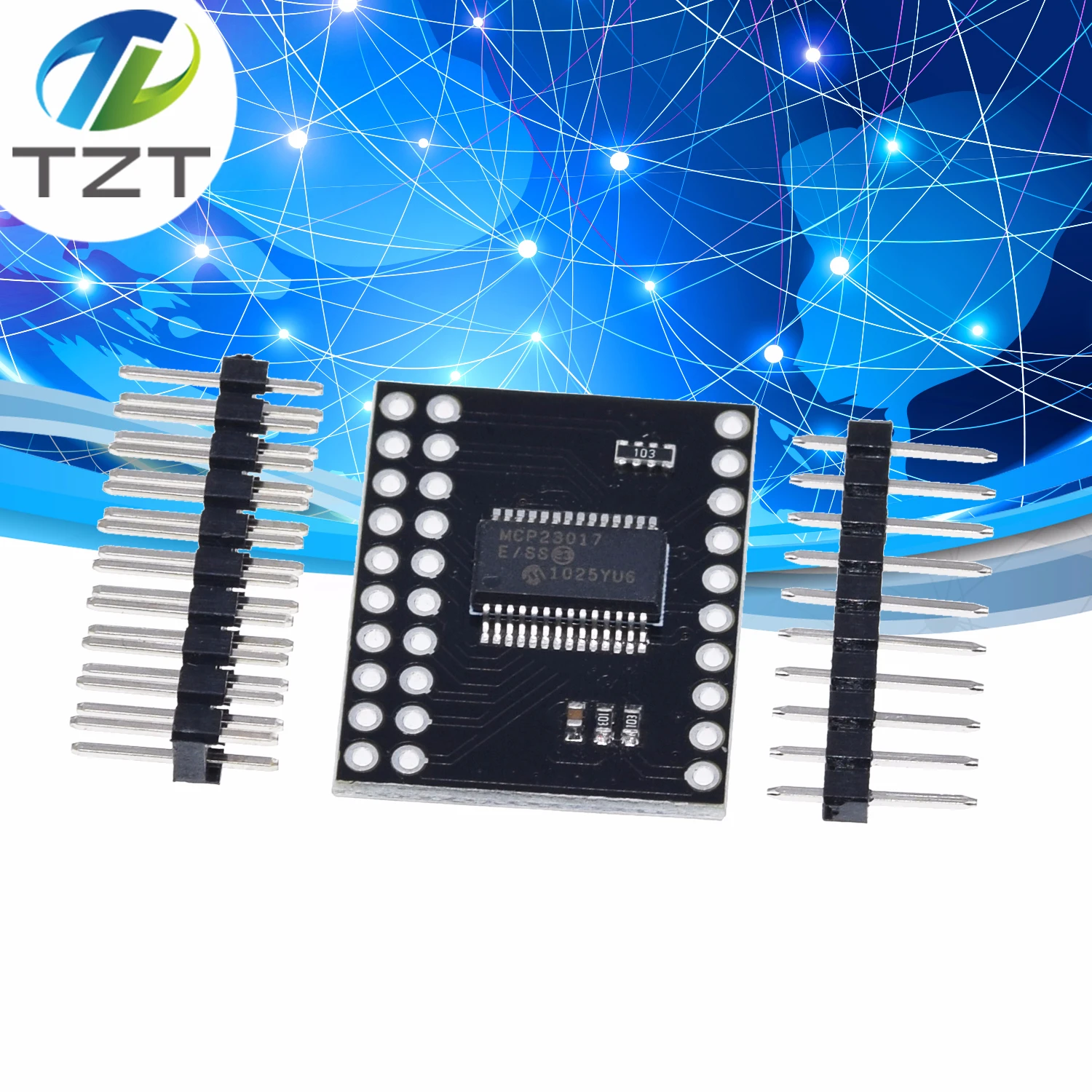 Завеса MCP23017 серийный Интерфейс модуль IIC I2C SPI MCP23S17 двунаправленный 16 бит I/O