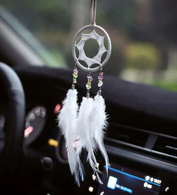 

handcraft dreamcatcher Car Decoration pendant Creative Feathers material Dream Catcher