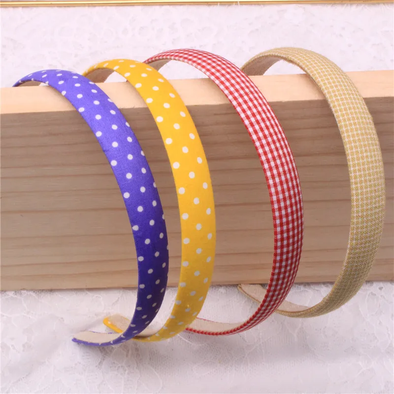 

2020 Summer New Goddess Sweet Hairband Handmade Smooth Plaid Headband Hair Accessories