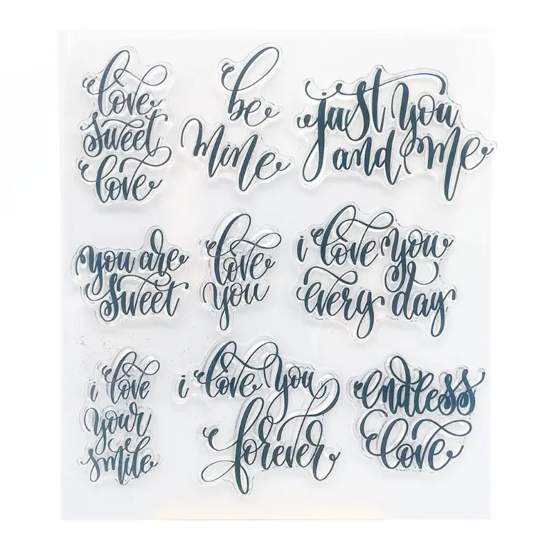 

Sweet Love Silicone Clear Seal Stamp DIY Scrapbooking Embossing Photo Album Card