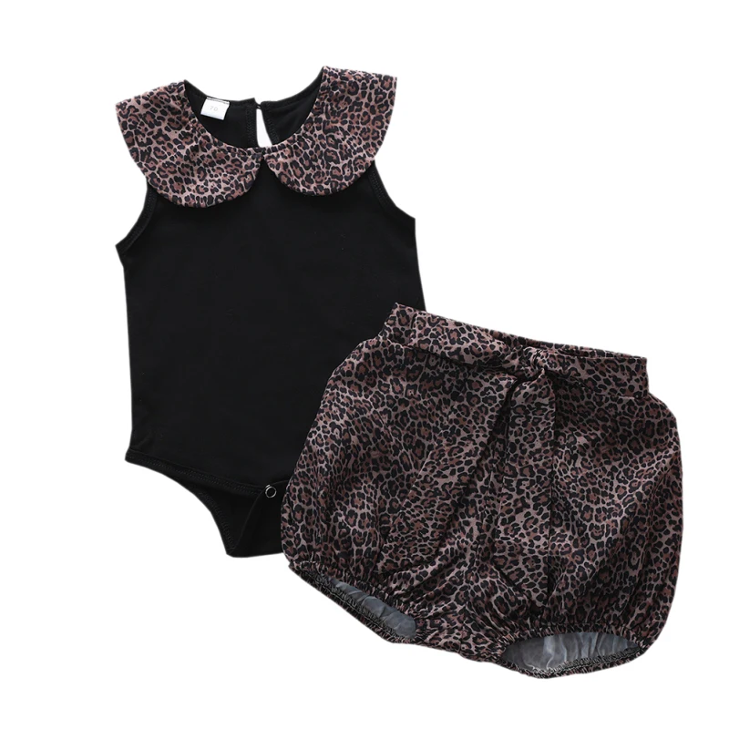 

Summer Newborn Clothing Set Infant Baby Girl Black Full Sleeve Top Baby Bodysuit