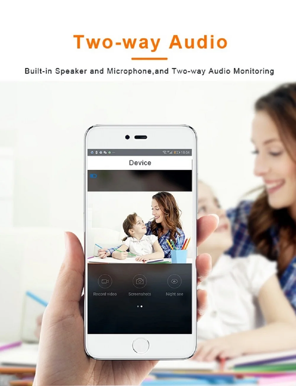 Смарт-IP-камера TRUMSOON WiFi Беспроводная Водонепроницаемая с аккумулятором |