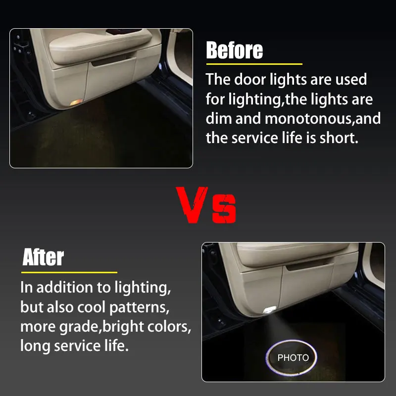 3D светодиодный двери автомобиля Добро пожаловать свет проектора &quotсделай сам&quot