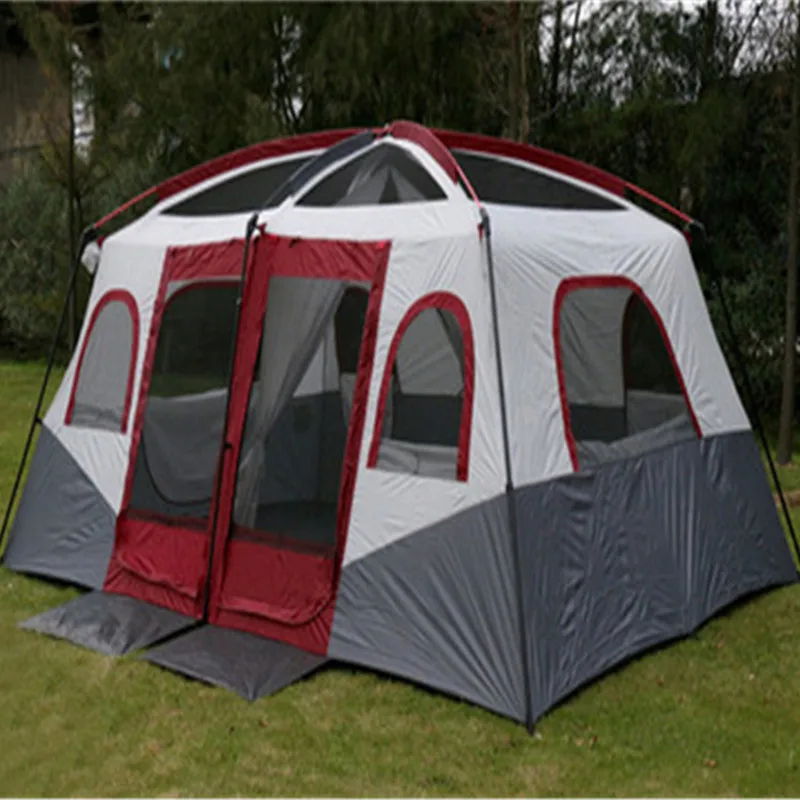 Палатки для кемпинга на 10 12 человек две спальни палатки скалолазания