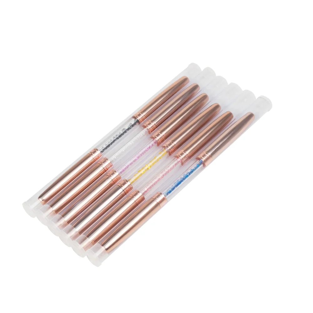 Ручная тату-ручка с двойной головкой кристаллы микроблейдинг полуперманентный