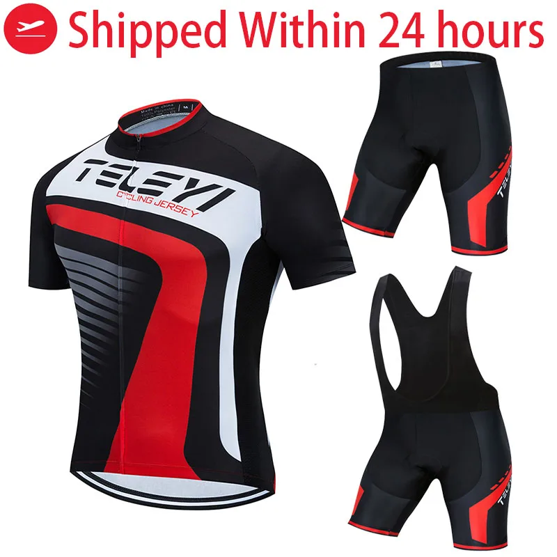 

TELEYI 2022 Cycling Sets Triathlon Bicycle Clothing Breathable Anti-UV Mountain Cycling Clothes Suits Ropa Ciclismo Verano