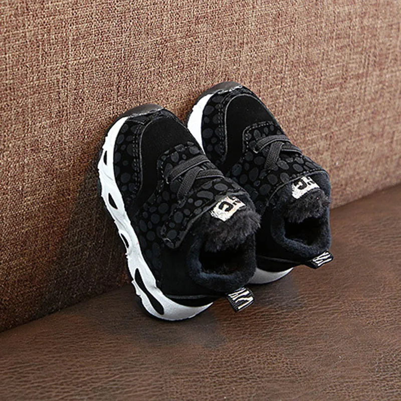 2019 леопардовая обувь для маленьких девочек зимняя теплая мальчиков кроссовки