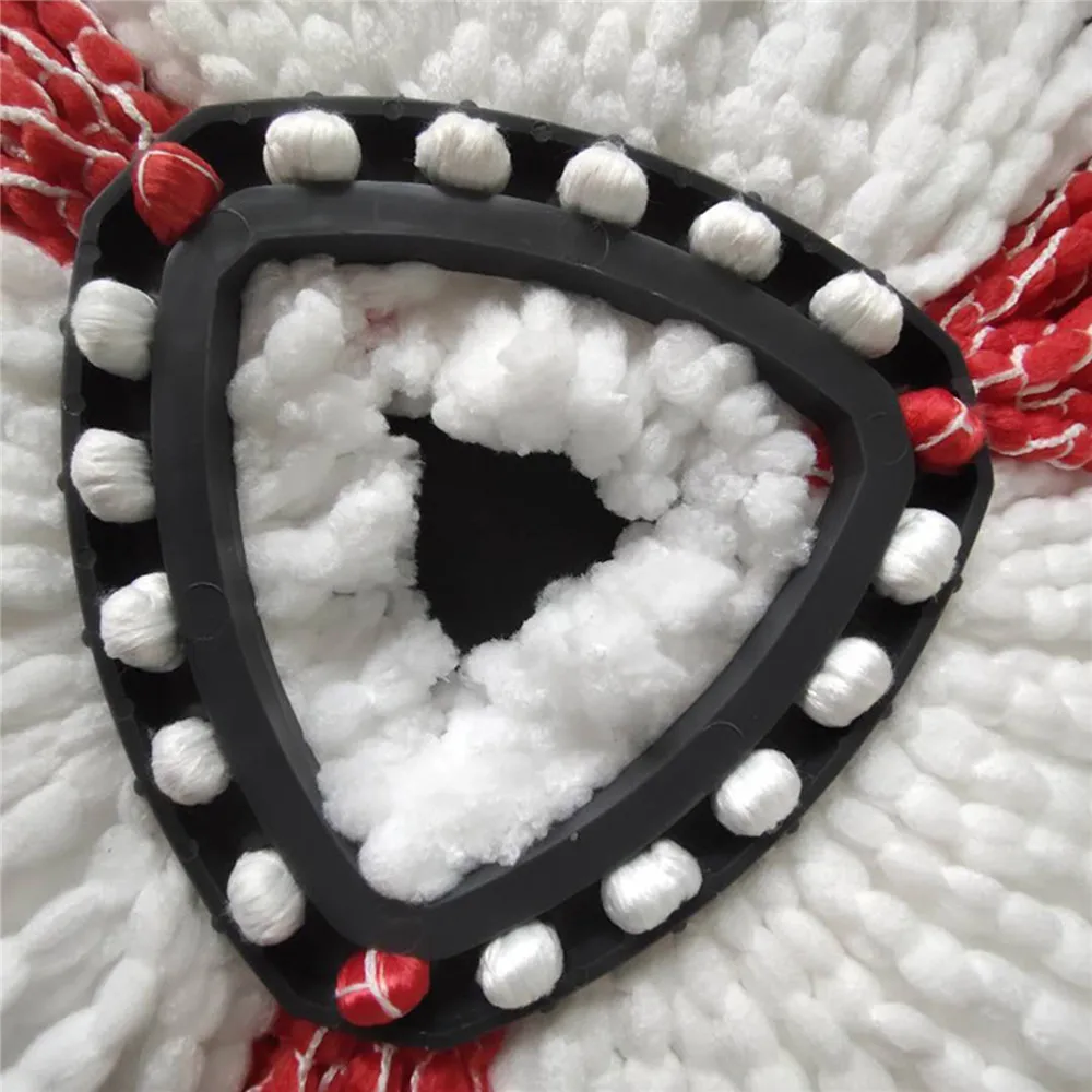 

2/3PCS Triangle Cotton Yarn Mop Heads Spin Mop Pad Replacement For O-cedar Mop Head