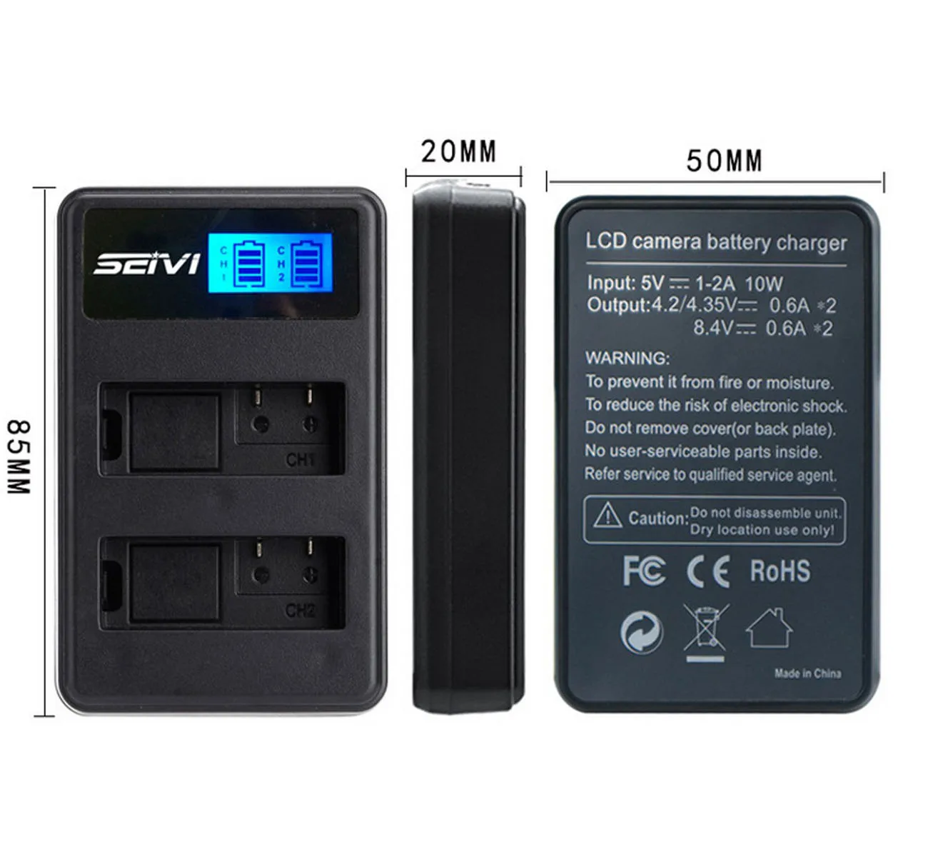 LP-E8 Battery Charger For Canon EOS Rebel T2i T3i T4i T5i and 550D 600D 650D 700D DSLR Digital SLR Camera | Электроника