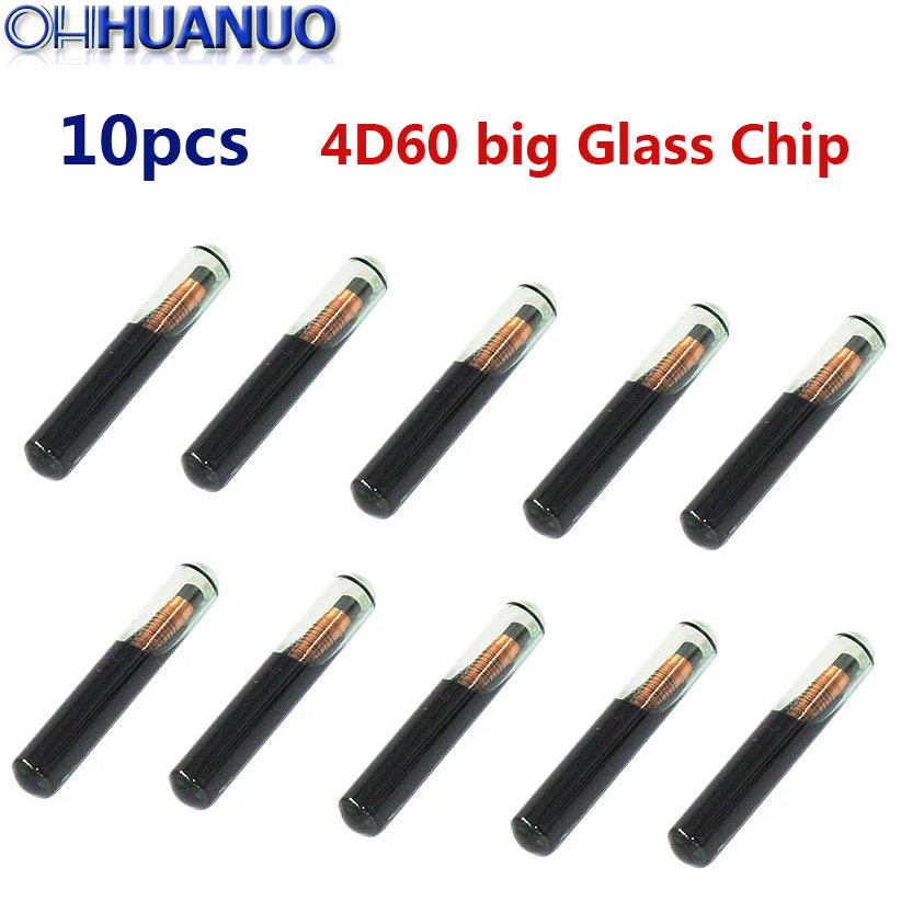 10 шт./лот 4D60 Большой Стеклянный чип Автомобильный ключ чистый транспондера для Ford