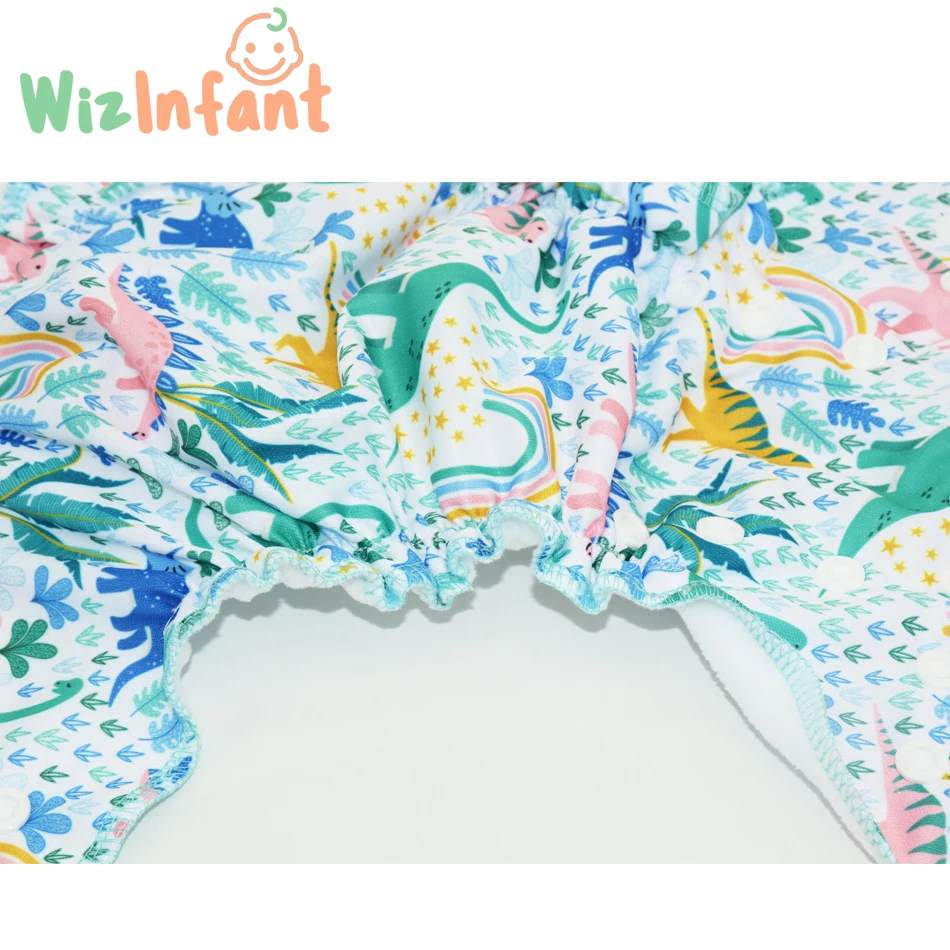 WizInfant многоразовые подгузники для новорожденных маленькие из ткани AIO двойные