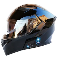 men women bluetooth motorcycle helmet flip up dot approved waterproof double anti scratch anti fog visors washable liner
