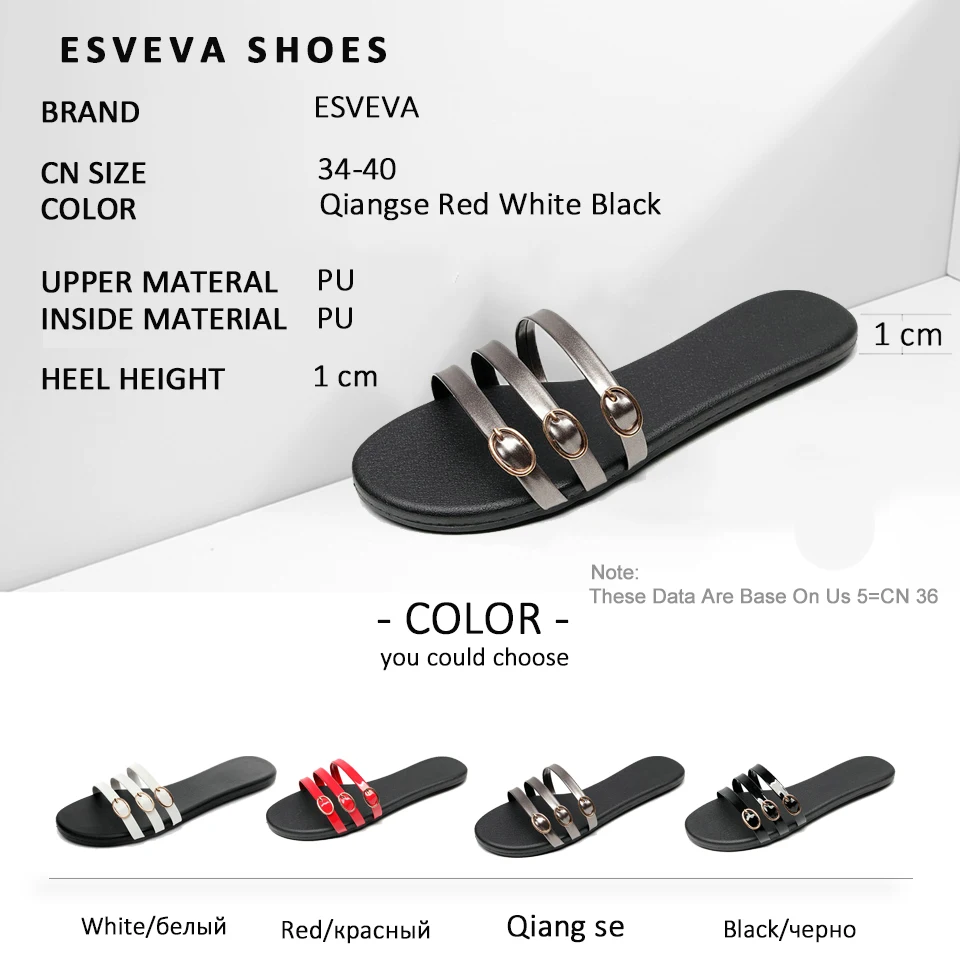 Женские шлепанцы ESVEVA с закругленным носком на низком каблуке из искусственной