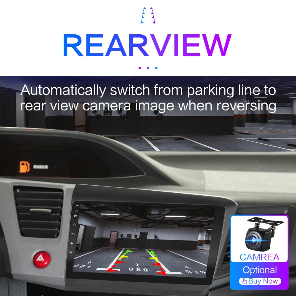 Автомобильный мультимедийный плеер для HONDA CIVIC 2012 2013 2014 2015 Android 9 0 навигация 4 Гб + 64