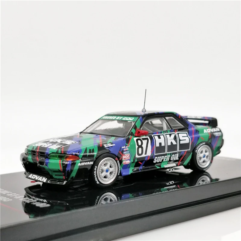 В № 1:64 НСРБ в Skyline GT R R32 87 HK 1993 сплав игрушечный автомобиль игрушки для детей литья