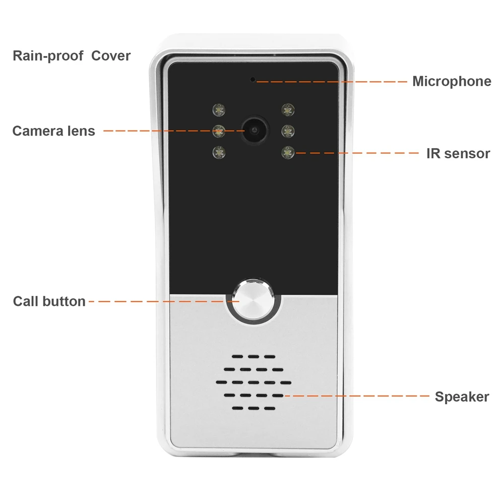 Ysecu телефонными звонками и проводной видеодомофон Камера для видео домофон
