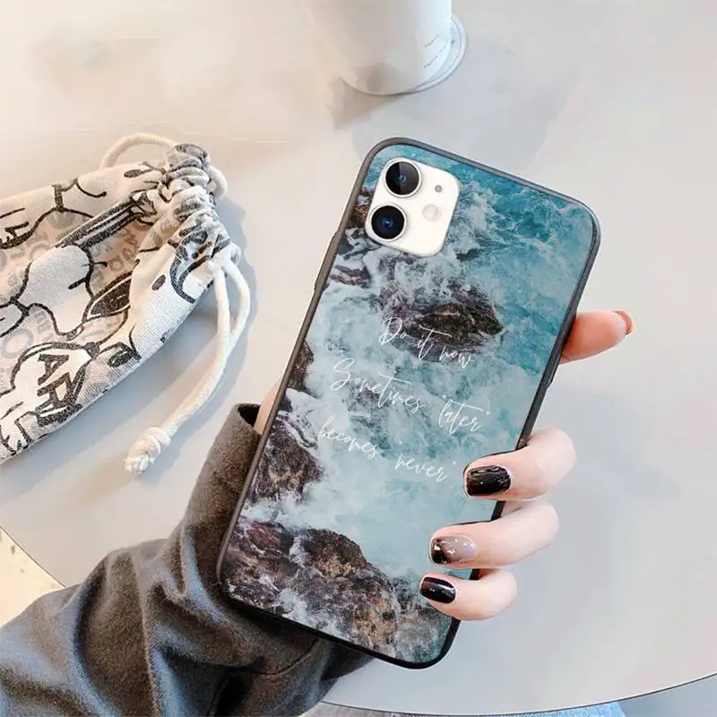 

Travel mountain sea beach quotes Phone Case for iPhone 12 11 mini pro XS MAX 8 7 6 6S Plus X 5S SE 2020 XR