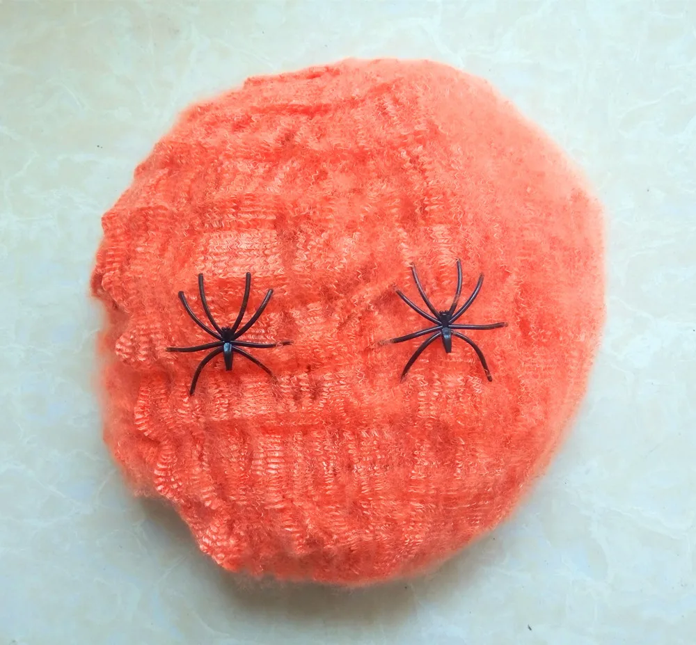 Хэллоуин Страшные вечерние сцены реквизит белая эластичная паутина паук веб