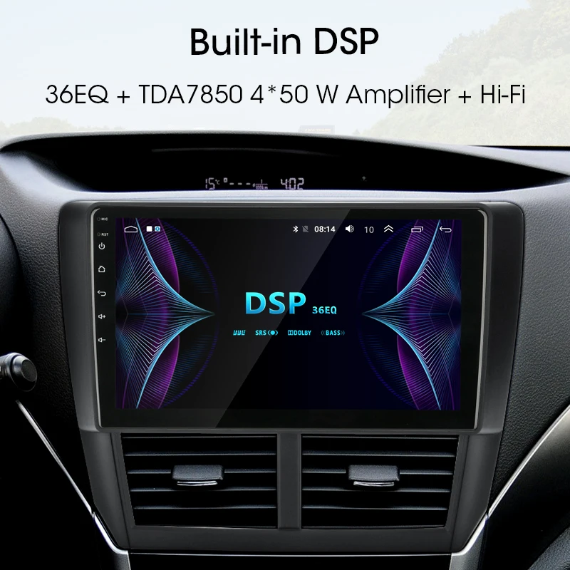 JMCQ Android автомобильное радио для Subaru Forester 3 2008 12 Мультимедиа Видео плеер 4G Интернет