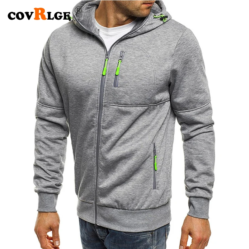 

Covrlge Spring Men's Jackets Hooded Coats Casual Zipper Sweatshirts Male Tracksuit Fashion Jacket Mens Clothing Outerwear MWW148